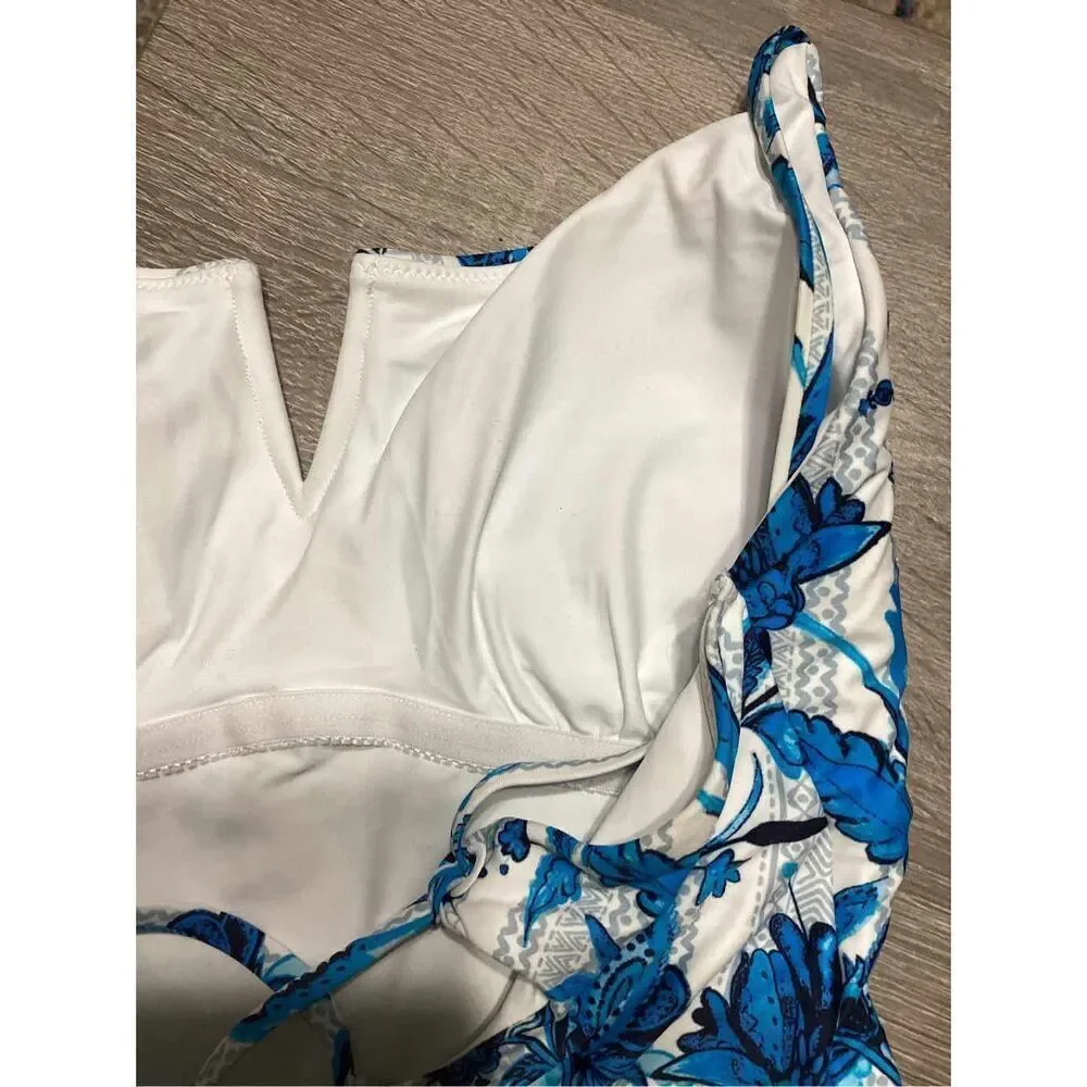 New. Red Carter floral swimsuit. Large. Retails $168
